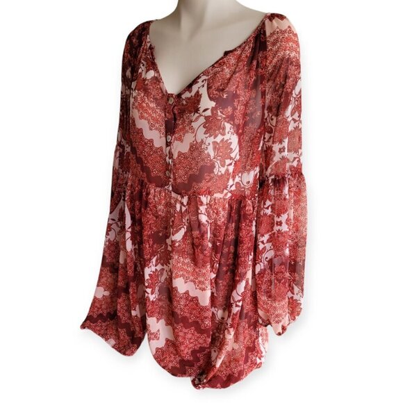 Show Me Your MuMu Sienna Swing Dress M Bohemian Beach - Picture 7 of 14